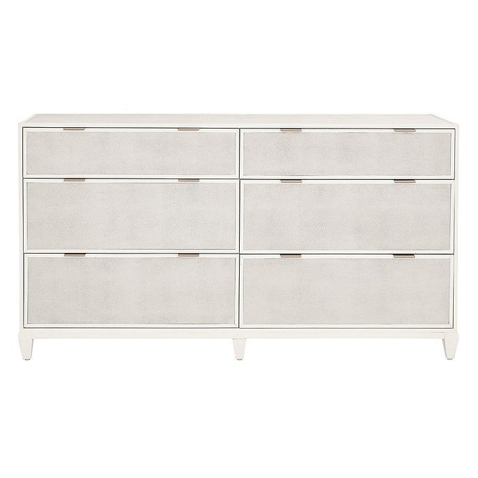 Shelby 6 Drawer Shagreen Dresser | Ballard Designs, Inc.