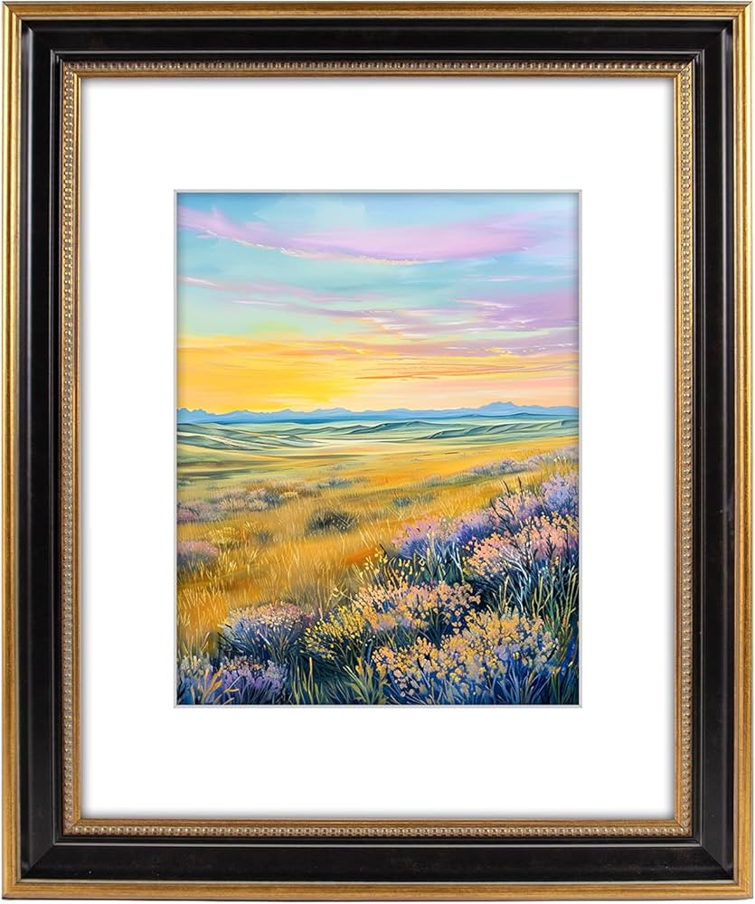 Golden State Art, 16x20 Ornate & Antique Photo Frame with White Mat for 11x14 Picture, HD Real Gl... | Amazon (US)