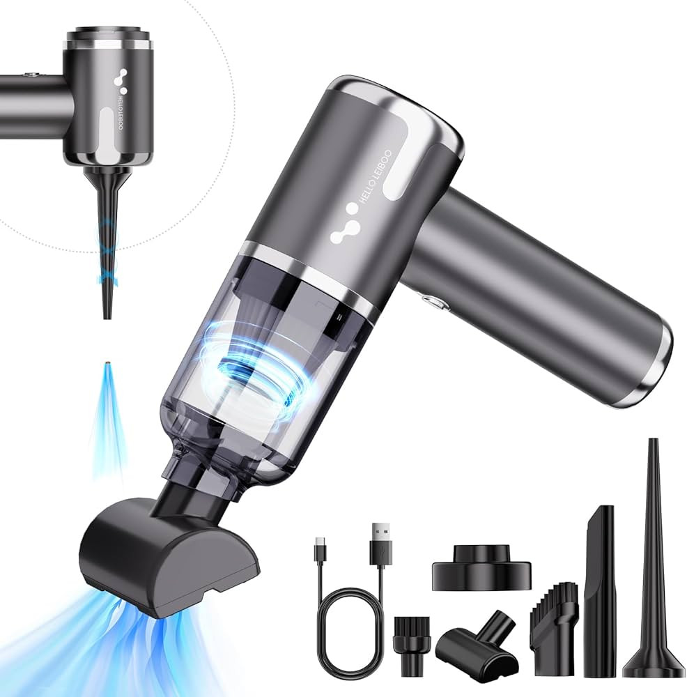 helloleiboo Mini Vacuum Cleaner 8000PA Handheld Vacuum Cordless 3 in 1 Portable Car Vacuum Rechar... | Amazon (US)