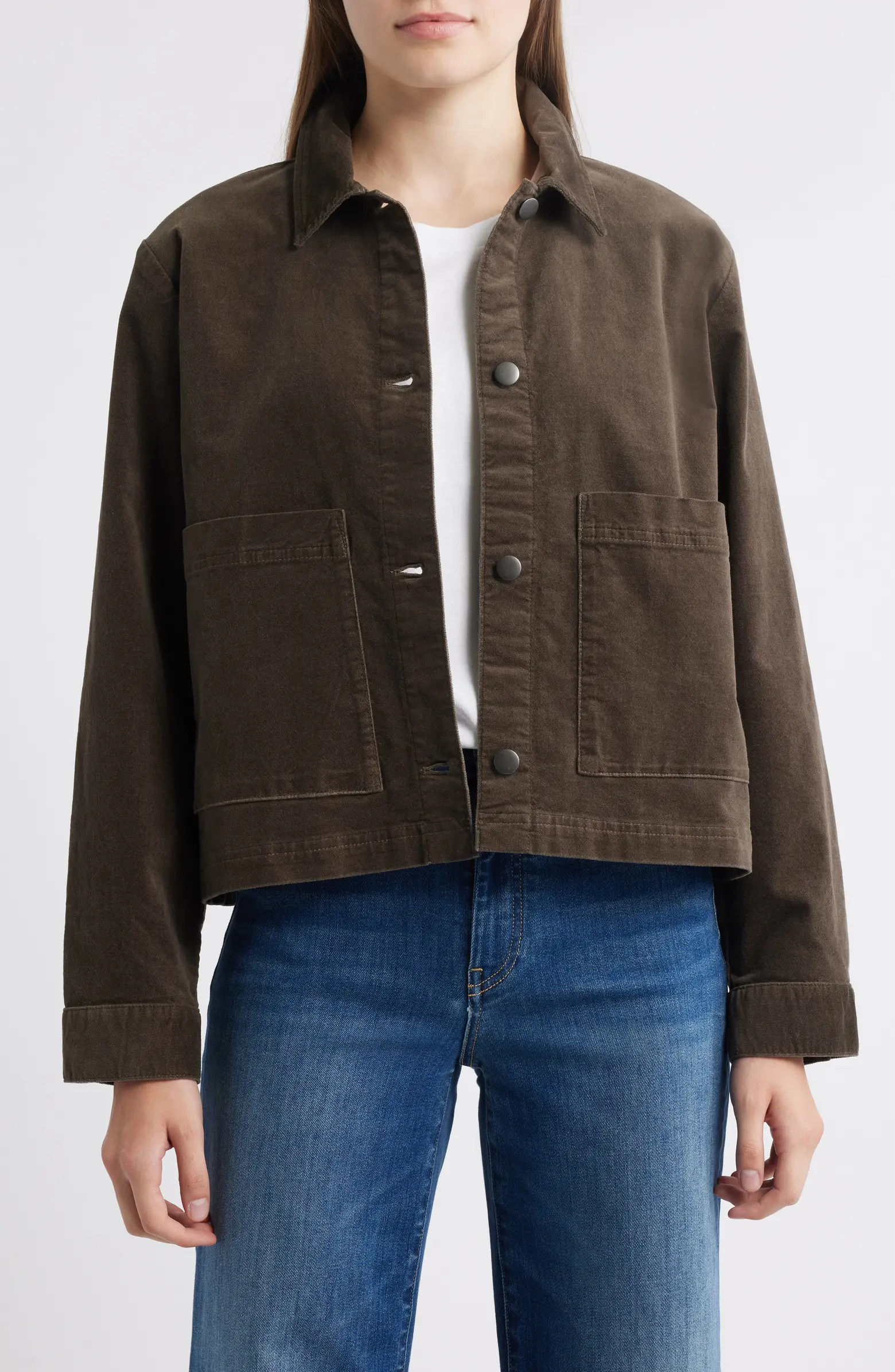 Classic Collar Velveteen Jacket | Nordstrom