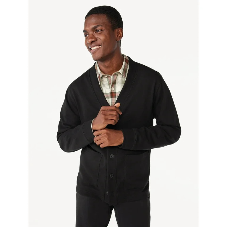 Free Assembly Men's Fleece Cardigan, Sizes XS-3XL | Walmart (US)