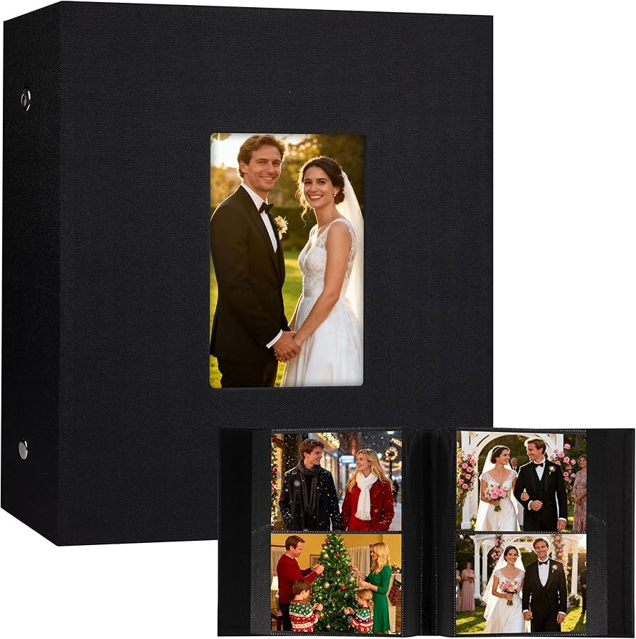 Aevdor 320 Pockets 5x7 Photo Album, Extra Large Capacity Linen Cover Family Wedding Picture Album... | Amazon (US)