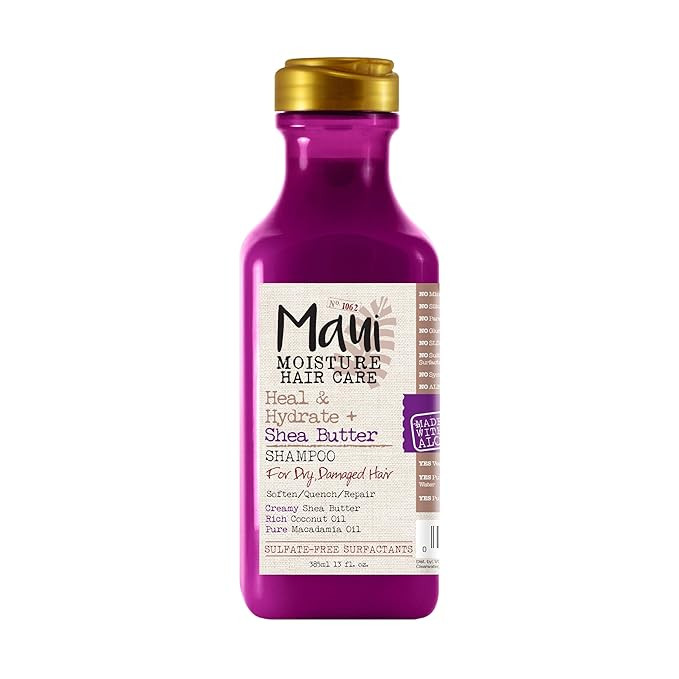 Maui Moisture Heal & Hydrate + Shea Butter Shampoo to Repair & Deeply Moisturize Tight Curly Hair... | Amazon (US)