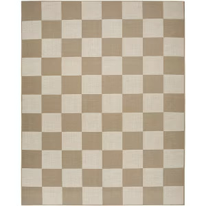 Nourison Washable Modern Jute Checkered Geometric Non-Skid Indoor Area Rug | Target