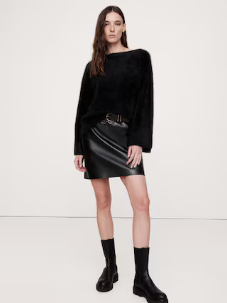 Brushed Cashmere Flare-Sleeve Sweater | Banana Republic (US)