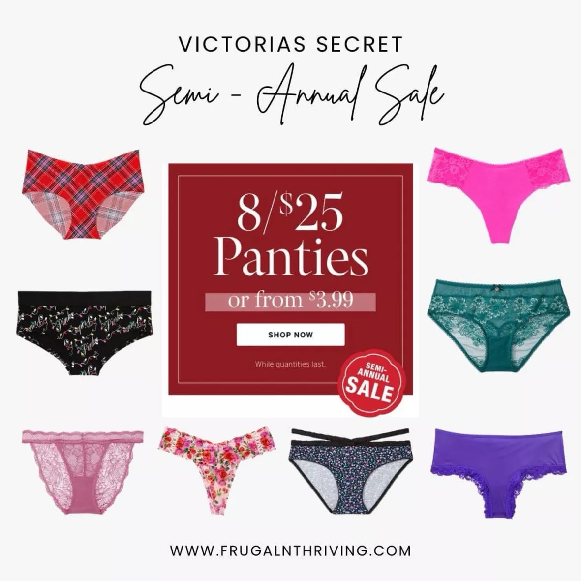 Victoria Secret Bow and Lace Low Rise Hiphugger Panty – The T