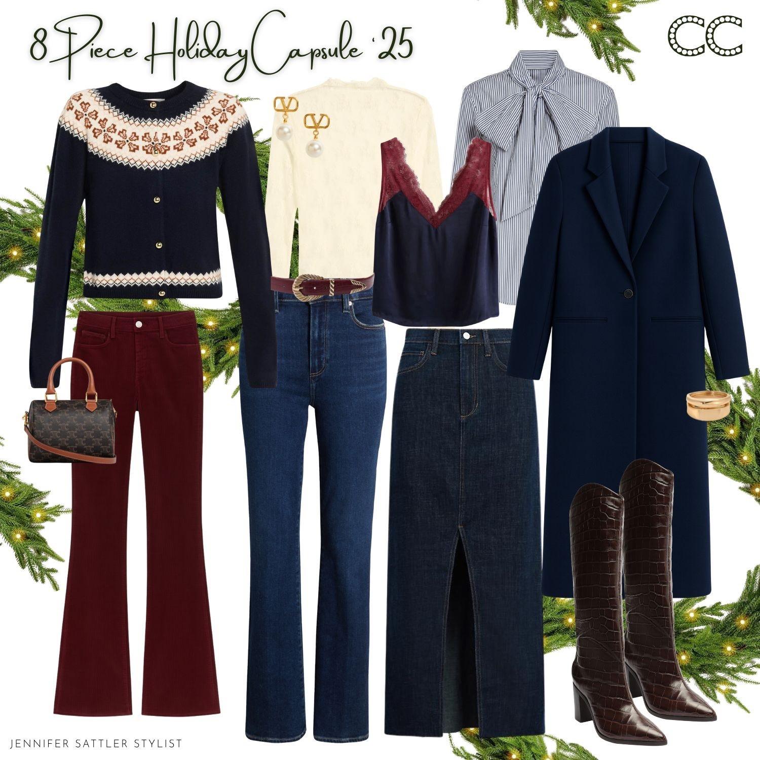 Throwing a fit, never looked so good. The eight piece holiday capsule you’ll wear everywhere now in closetchoreography.com.