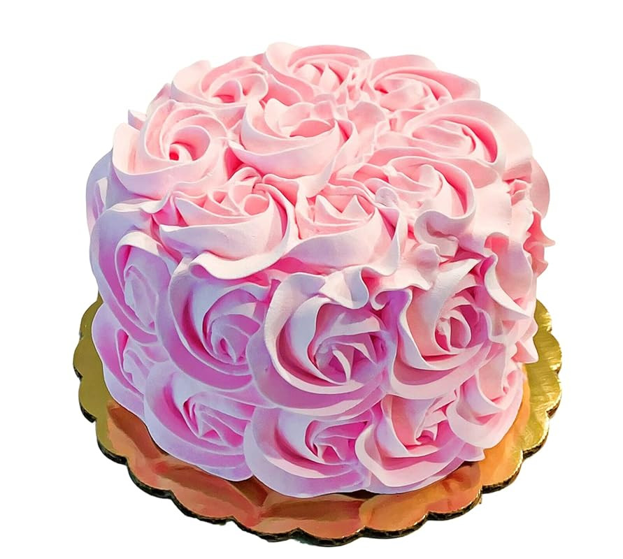 Fake Cake Pink Rosette Cake Handmade by Dezicakes- Fake Cake -Artificial Cake | Amazon (US)