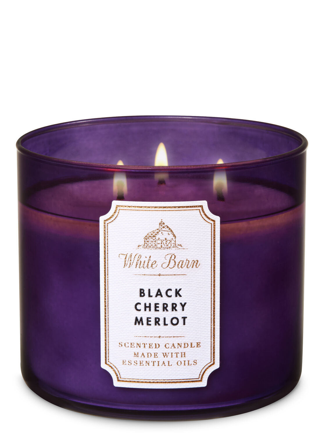 Black Cherry Merlot 3-Wick Candle | Bath & Body Works