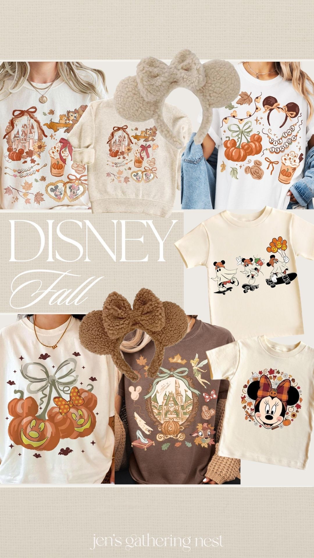 Disney fall outfits for the fam 🍂🤎

#disney #disneyworld #disneyland #mickeysnotsoscary #mickeyears #minnieears #sherpaears #falldisneyshirt 

#LTKTravel #LTKFamily #LTKSeasonal