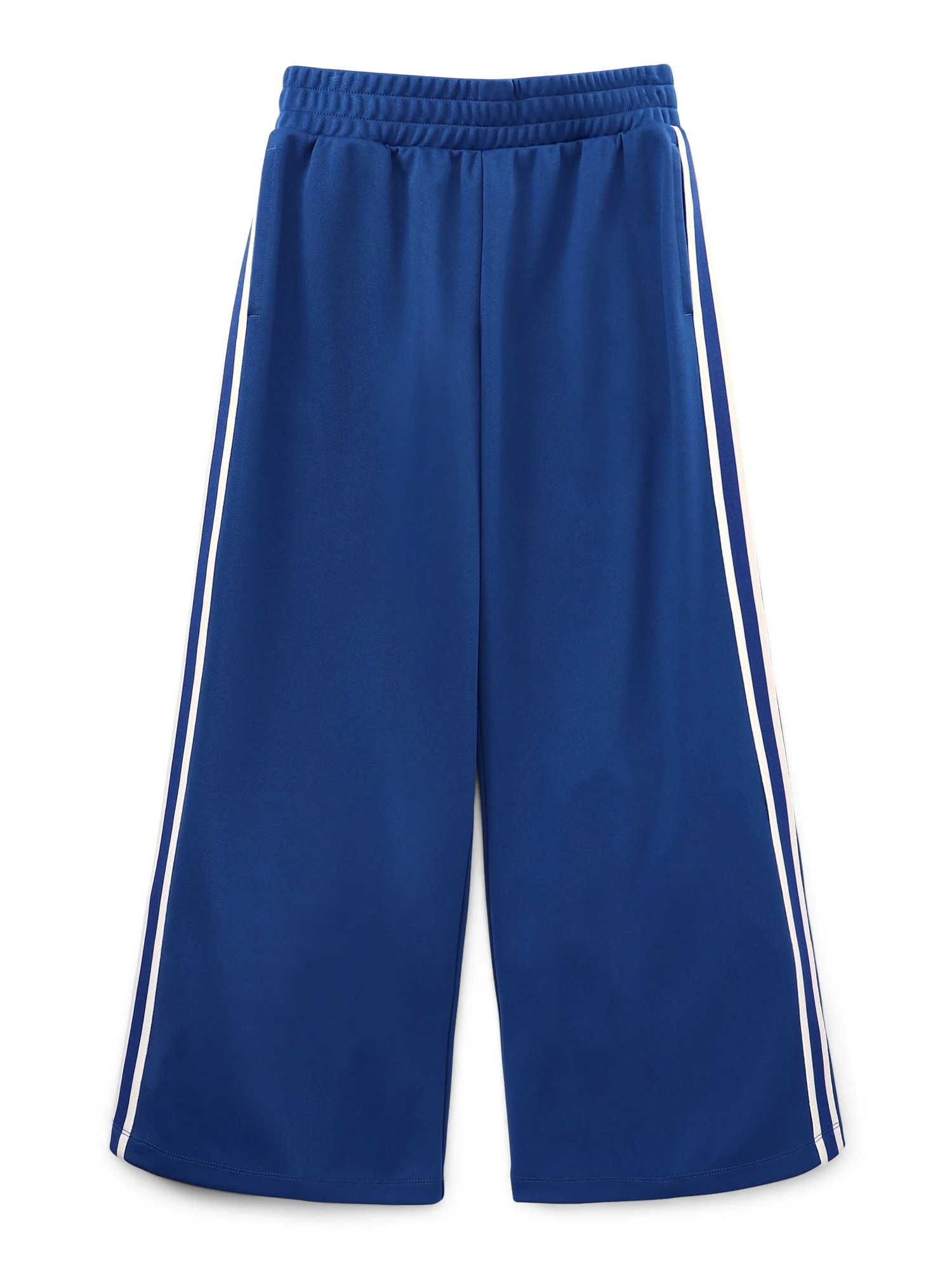 Weekend Academy Girls Wide Leg Track Pants with Side Stripes, Sizes 4-18 | Walmart (US)