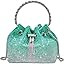 TOPALL Upgrade Rhinestone Evening Bag Bling Purse Sparkly Diamond Silver Clutch Purses for Women ... | Amazon (US)