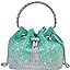 TOPALL Upgrade Rhinestone Evening Bag Bling Purse Sparkly Diamond Silver Clutch Purses for Women ... | Amazon (US)