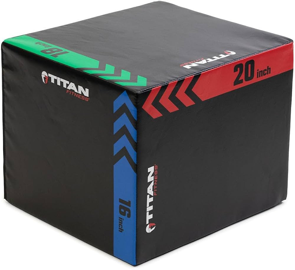 Titan Fitness Heavy Foam Plyometric Box - Pro-Duty HIIT Exercise Foam Plyo Step-Up, Box Squat, Ho... | Amazon (US)