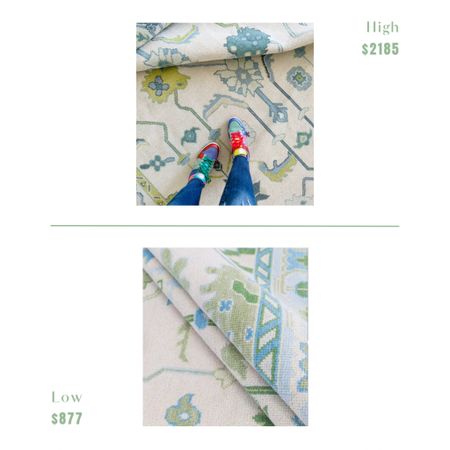 8X10 Blue and green Loom and Co rug dupe for less than half the price! Made to order. Other sizes available. 

#LTKhome
