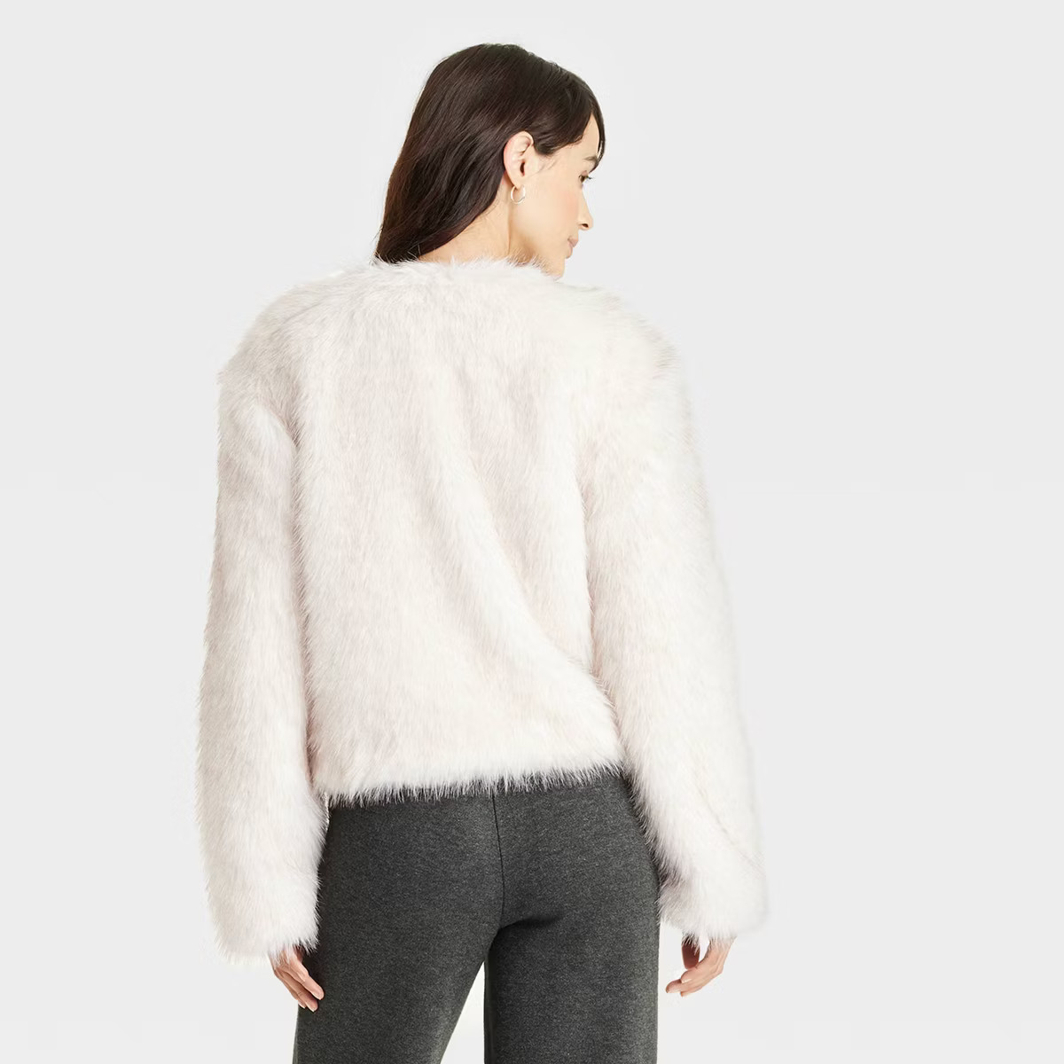 Women's Faux Fur Jacket - Universal Thread™ Cream M | Target