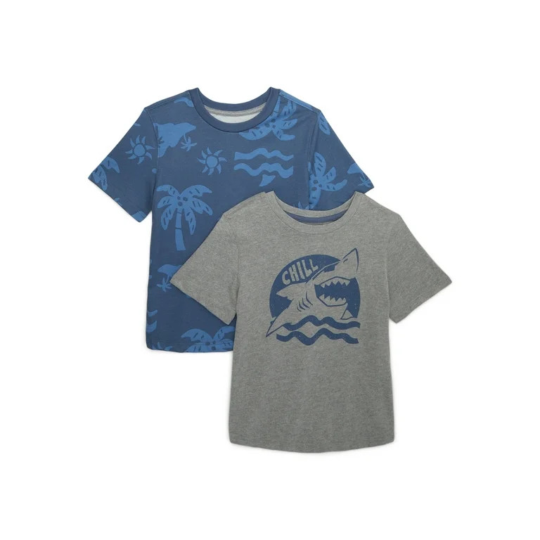 365 Kids From Garanimals Boys Mix and Match Multipack Graphic Tees, 2-Piece, Sizes 4-10 | Walmart (US)