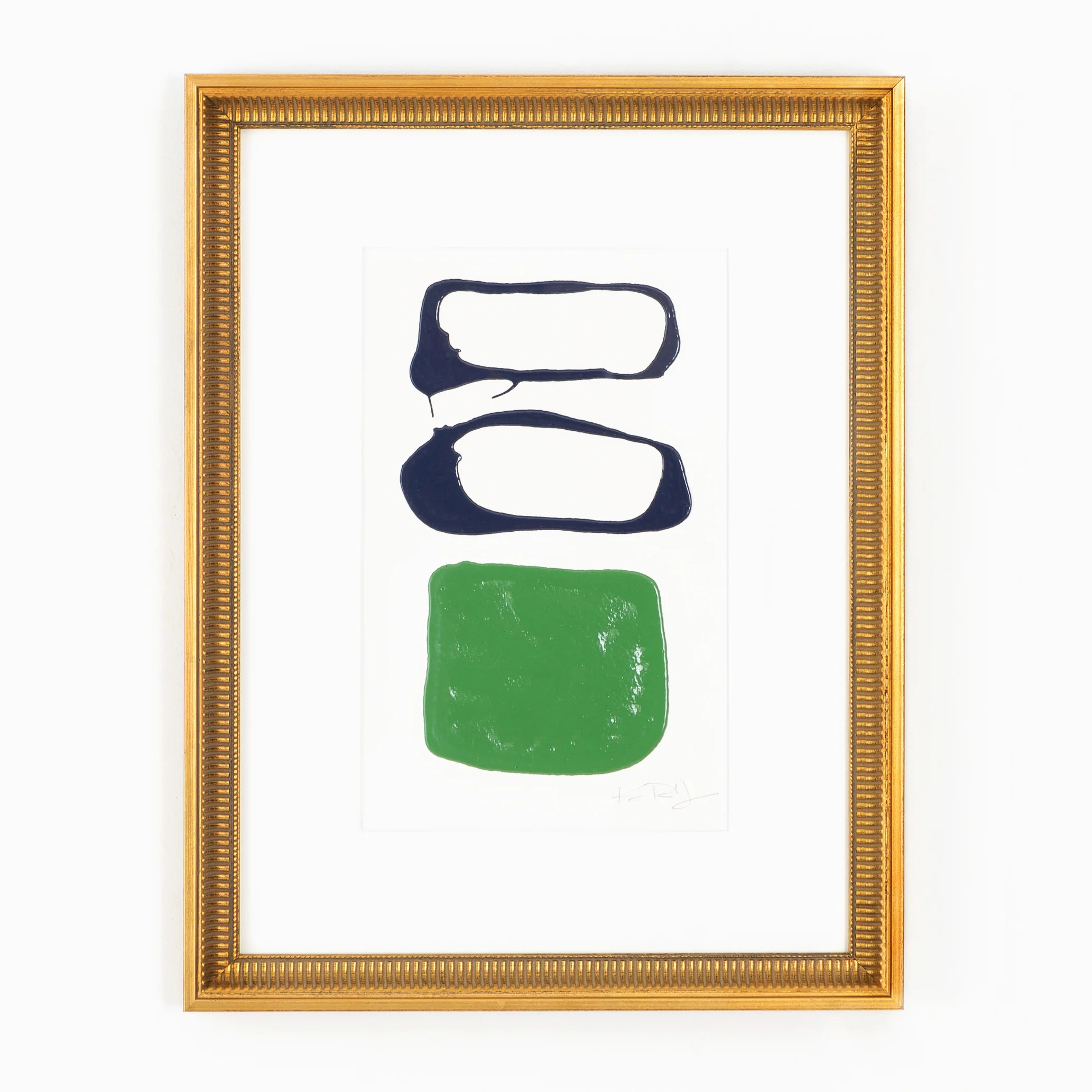 Antiqued fluted gold frame | Framebridge