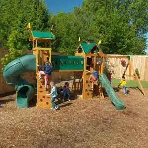 Mockingbird View Wooden Swing Set / Playset | KidKraft