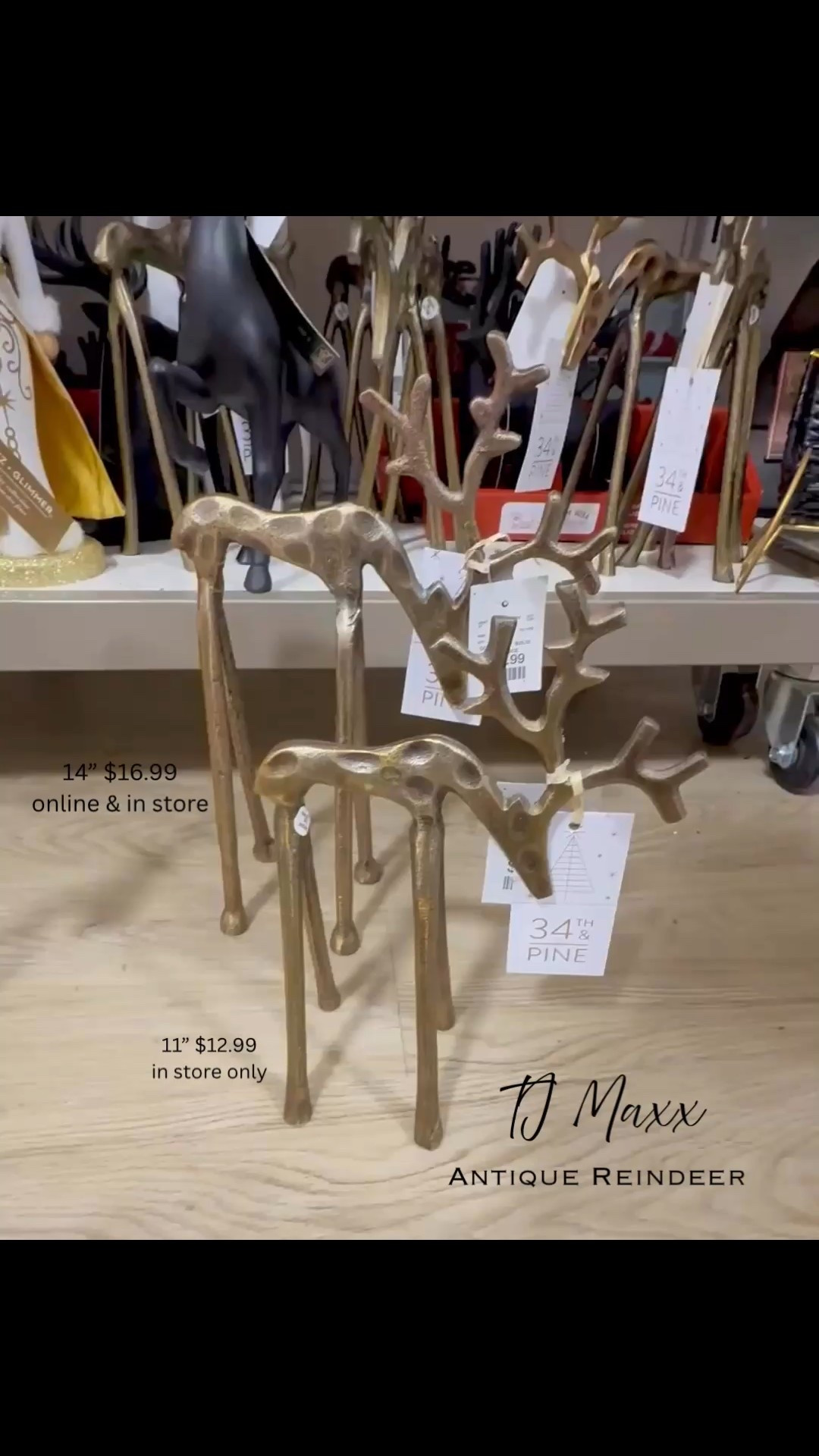 TJ Maxx Find!!! The cutest antique reindeer (Pottery Barn look-a-likes) each under $20. You can find the 20” online here!

#LTKSeasonal #LTKHome #LTKHoliday
