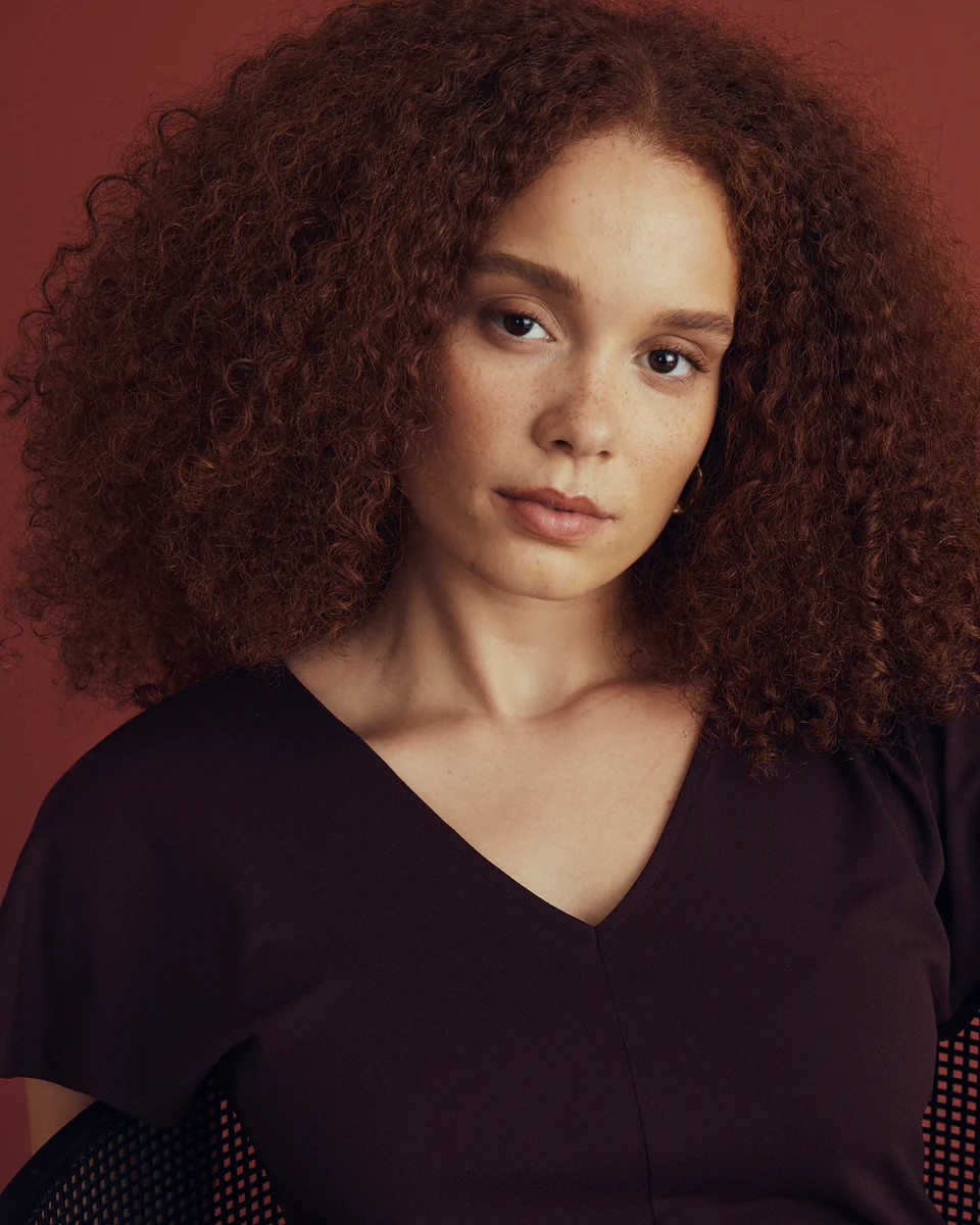 Lansbury Crepe Jersey BlouseBlack Cherry | Universal Standard