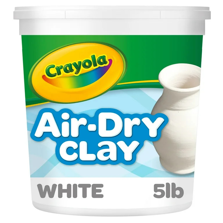 Crayola Air Dry Clay Bucket, 5 lbs White Clay, Classroom Supplies for Teachers, School Supplies, ... | Walmart (US)
