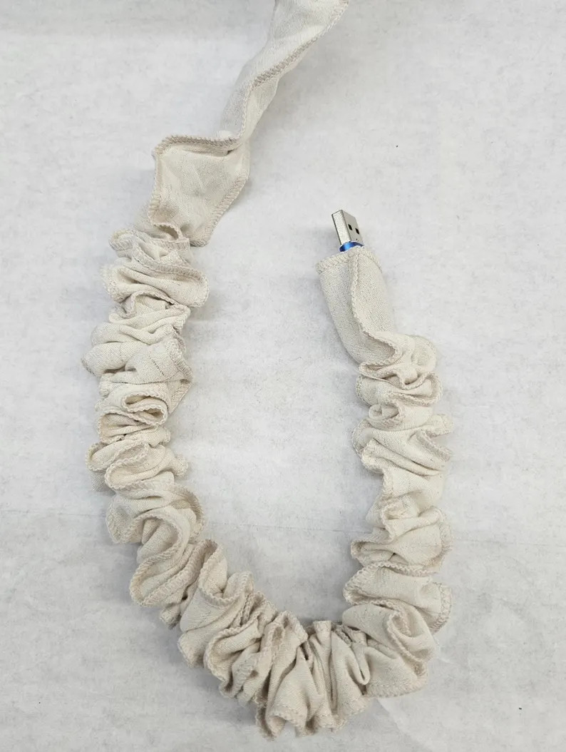 Cozy Lamp,Cable Sleeve for Charging Cords/Linen Blend /Fabric USB Cord Cover / Lamp Cord Cover/ C... | Etsy (US)