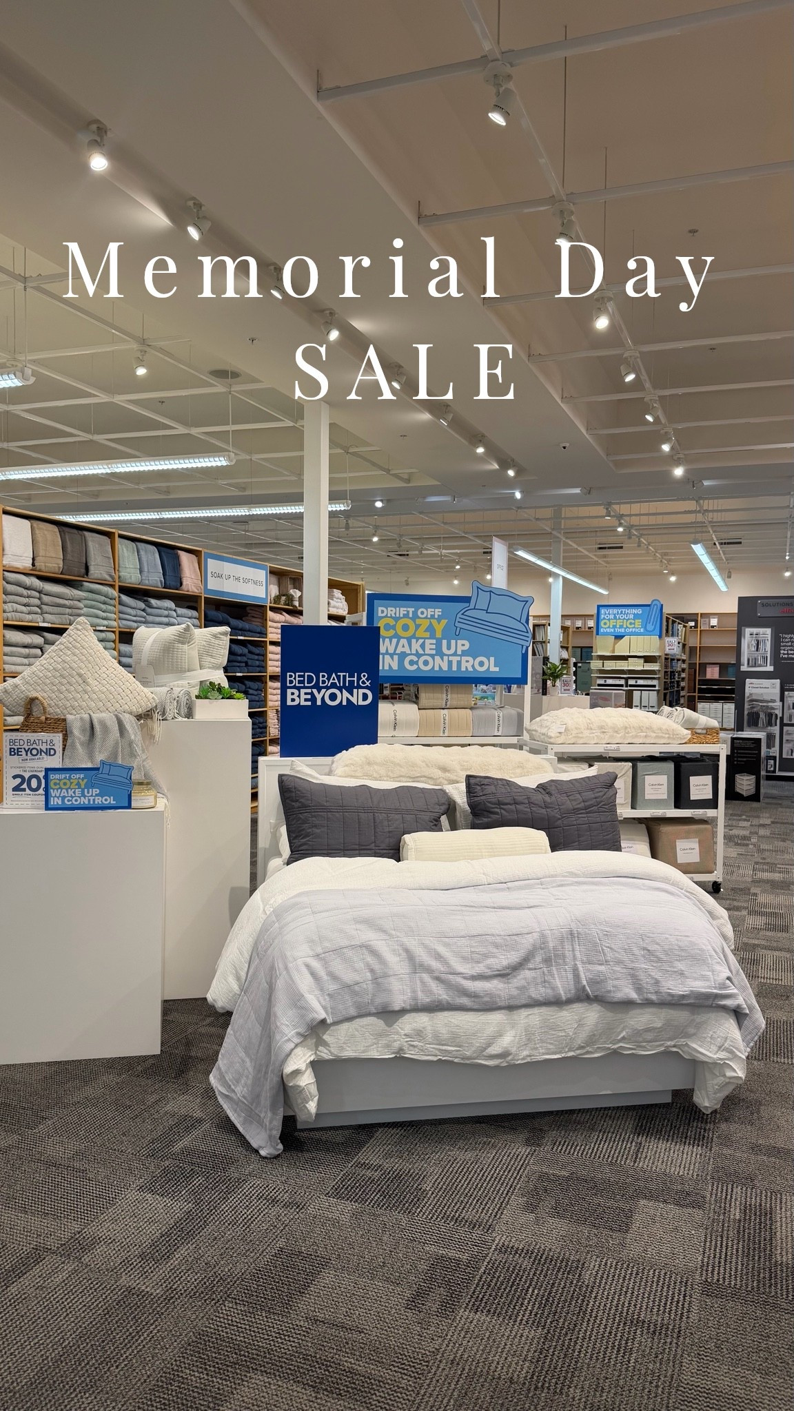 So excited to grab some new linens during the @The Container Store and @bedbathandbeyond Memorial Day Sale! 👏🏽🛏️ #bedbathandbeyond #memorialdaysale #thecontainerstore