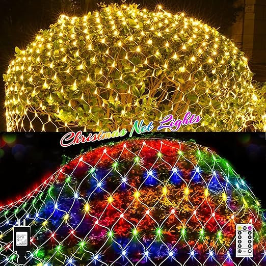 Vohuf Deck The Halls with Our 200 LED Outdoor Christmas net Lights (6.5FT9.8FT) for a Magical Yul... | Amazon (US)