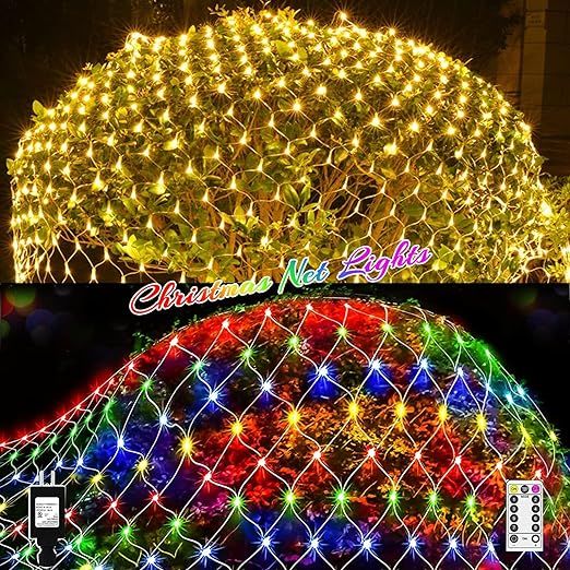 Vohuf Deck The Halls with Our 200 LED Outdoor Christmas net Lights (6.5FT9.8FT) for a Magical Yul... | Amazon (US)