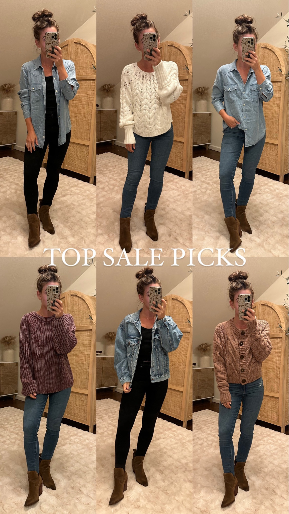 Booties size 7
Good American jeans size 0
White Free people sweater size XS
Brown free people sweater size XS
Free people cardigan size XS
Rails western shirt size S
Black Lounge set size XS 

#freepeople #nordstrom #laurabeverlin

#LTKSaleAlert #LTKFindsUnder100 #LTKxNSale