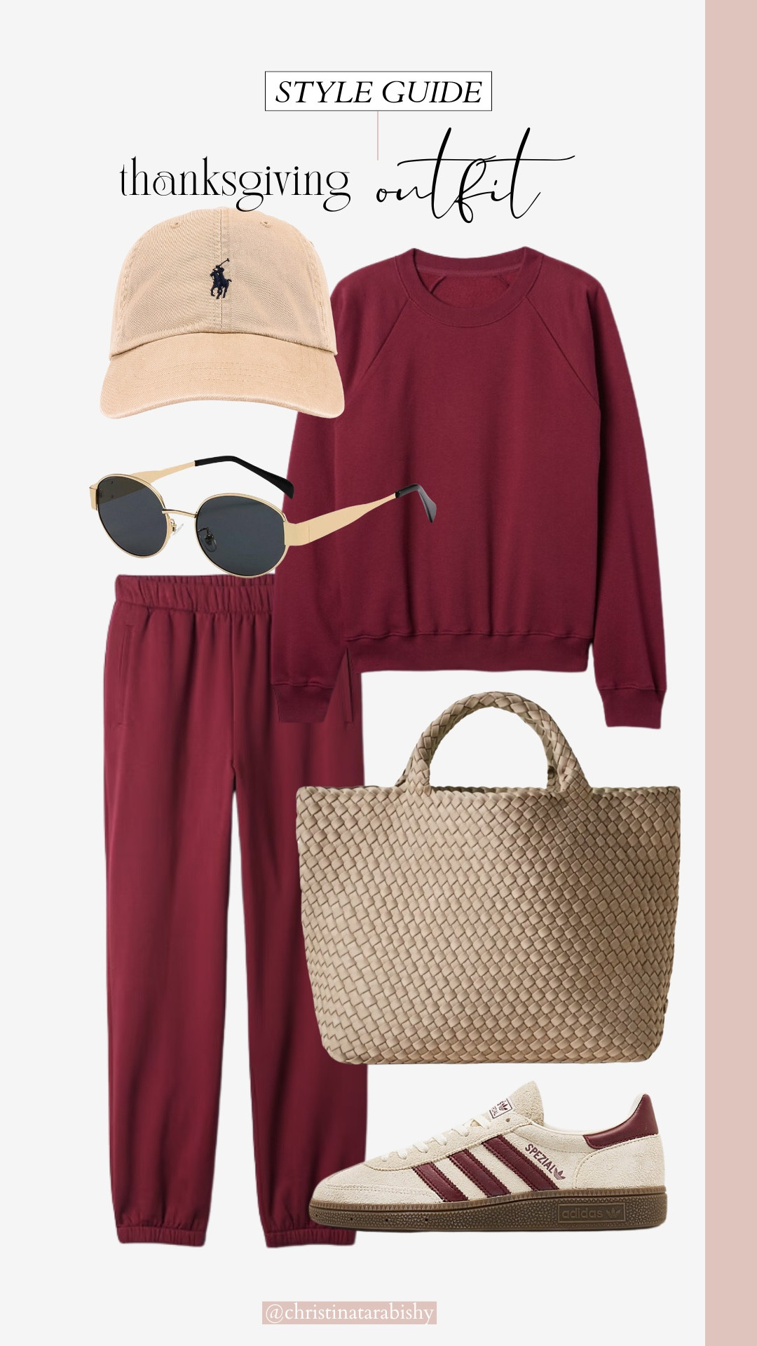 Comfortable Thanksgiving outfit idea. Sweat set, Sambas, woven tote  

#LTKSeasonal #LTKHoliday #LTKStyleTip