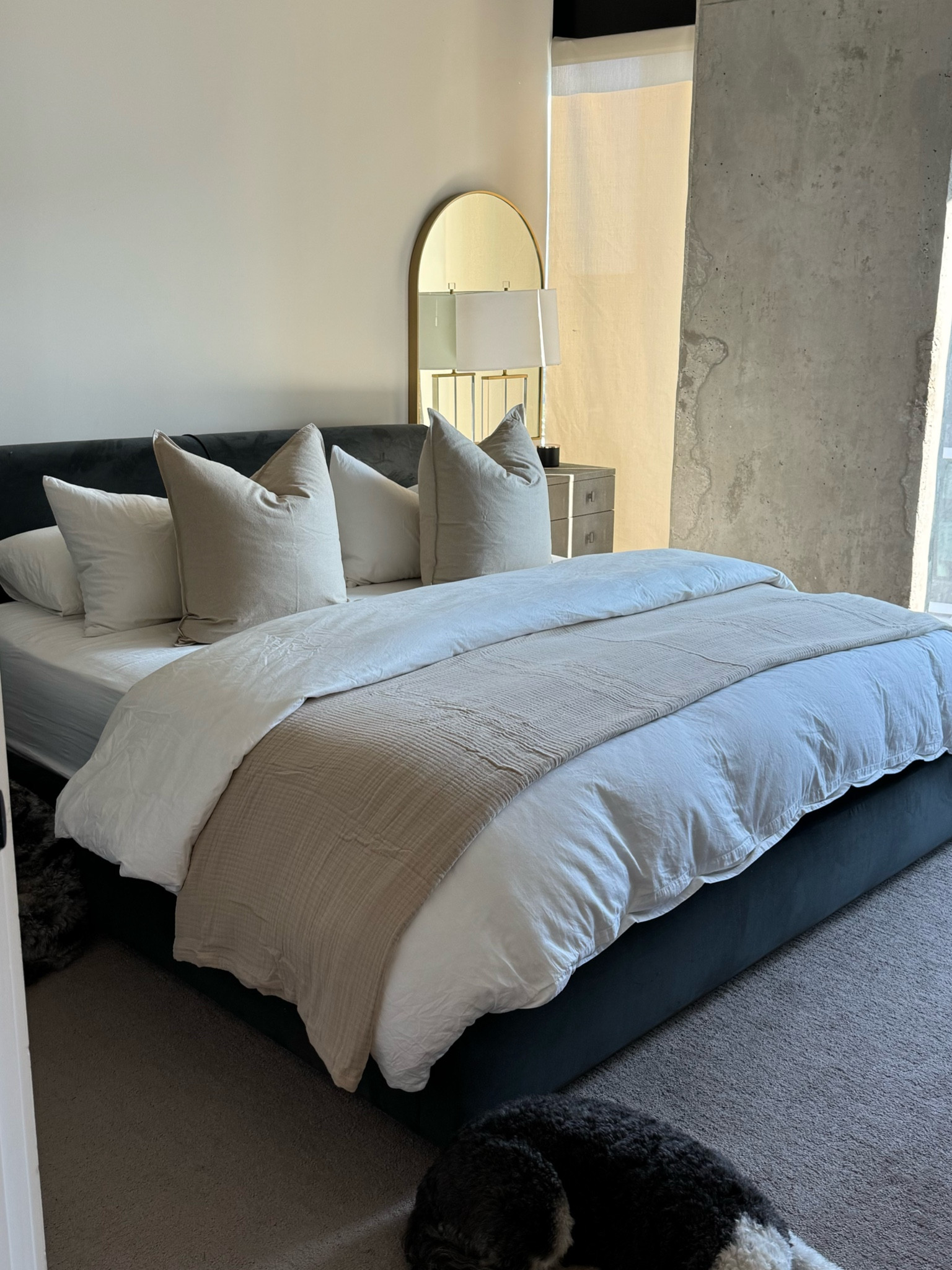 cozy bedding details