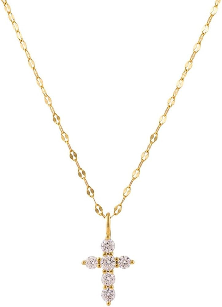 CAITLYNMINIMALIST CZ Diamond Pave | Sun Heart Butterfly Cross | Rhinestone Charm Dainty Chain Nec... | Amazon (US)