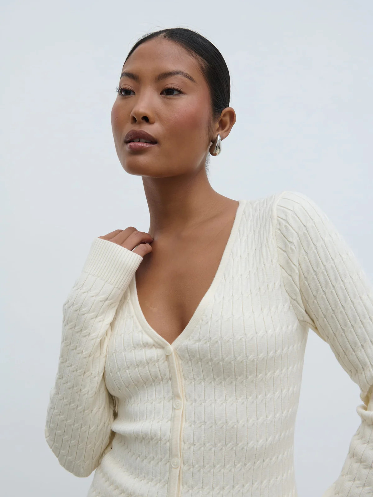 Iliana Cable Knit Cardigan | Pretty Lavish (UK)