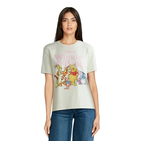 Winnie the Pooh Women’s Graphic Tee with Short Sleeves Sizes XXS-XXL | Walmart (US)