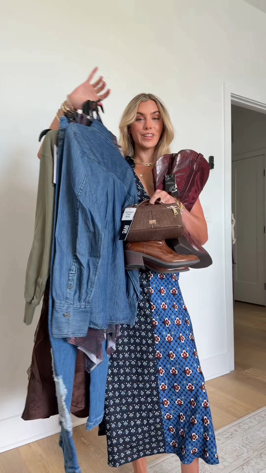 #walmartpartner cannot even begin to explain the amount of @walmart fashion finds I’ve ordered for fall fashion and it just keeps getting better and better! #walmartstyle

What I ordered: No Boundaries Mid Rise Baggy Jeans size 00 dark wash. Scoop Women’s Fleece Flare Leg Sweatpants size xs regular. Free Assembly Women's Long Sleeve Tie Neck Shirt size xs. No Boundaries Women’s Cowboy Booties size 8. Madden NYC Women’s Lace Trim Satin Slip Dress size XXS. Madden NYC Women's Asymmetrical Midi Skirt size xs. Madden NYC Women’s Asymmetrical Lace Top size xs. Madden NYC Women's Studded Off The Shoulder Pullover size xs. Madden NYC Women's Star Patch Wide Leg Jeans size 00. Madden NYC Women's Small Top Zip Faux Suede Handbag, Cognac. Madden NYC Women's Faux Leather Croco Butterfly Boots size 8. Madden NYC Women's Studded Mule Heels size 8. Madden NYC Women's Vanity Case. Scoop Women's Sporty Lace Sneakers.

#LTKootd #LTKSeasonal #LTKSaleAlert