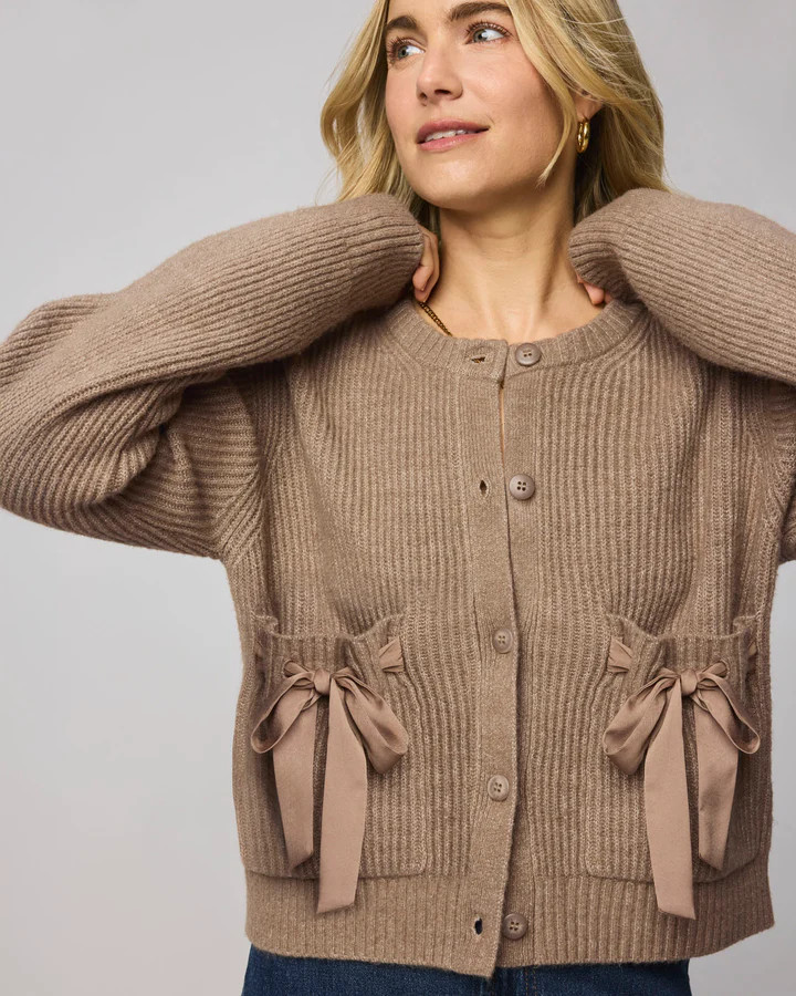 Stassi Satin Tie Cardigan | Splendid | Splendid