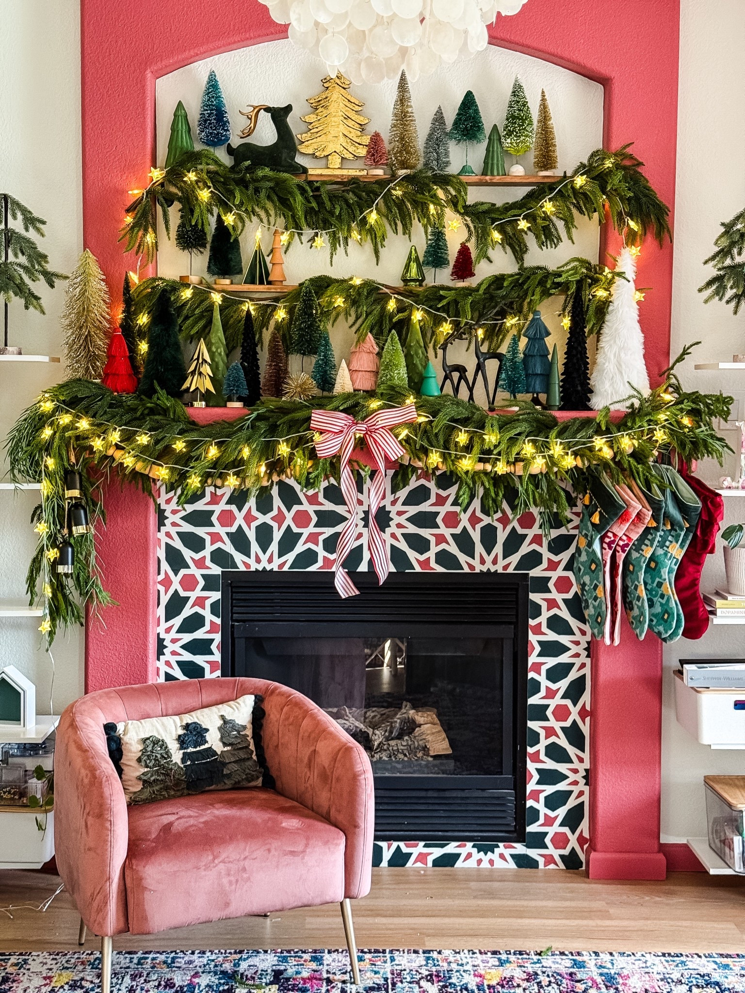 Your holiday decor, just better! These star lights are the best upgrade. Plug in or battery options, tons of colors, 8 light settings + a remote. 