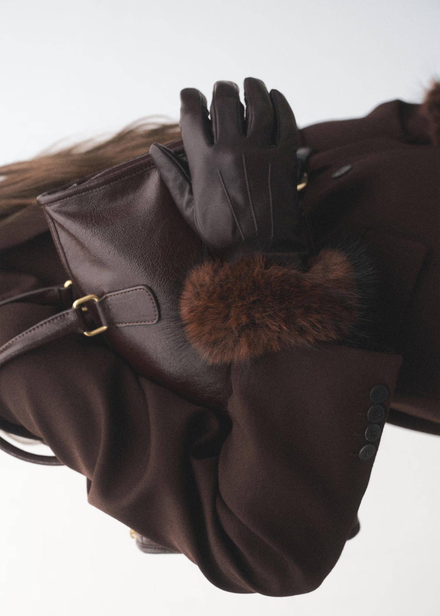 Combined leather glove | Mango (US/MX/AU)