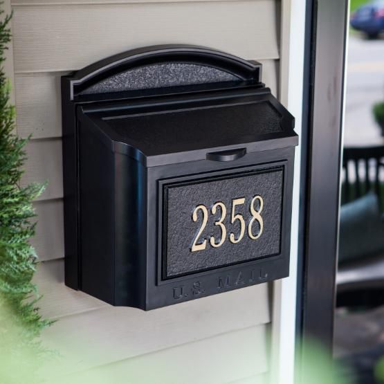 Whitehall Personalized Wall Mount Mailbox | Hayneedle