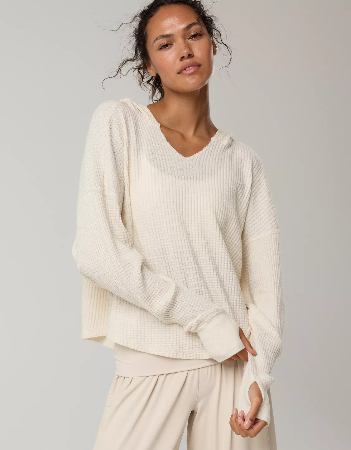 OFFLINE By Aerie Wow! Waffle Hoodie | Aerie