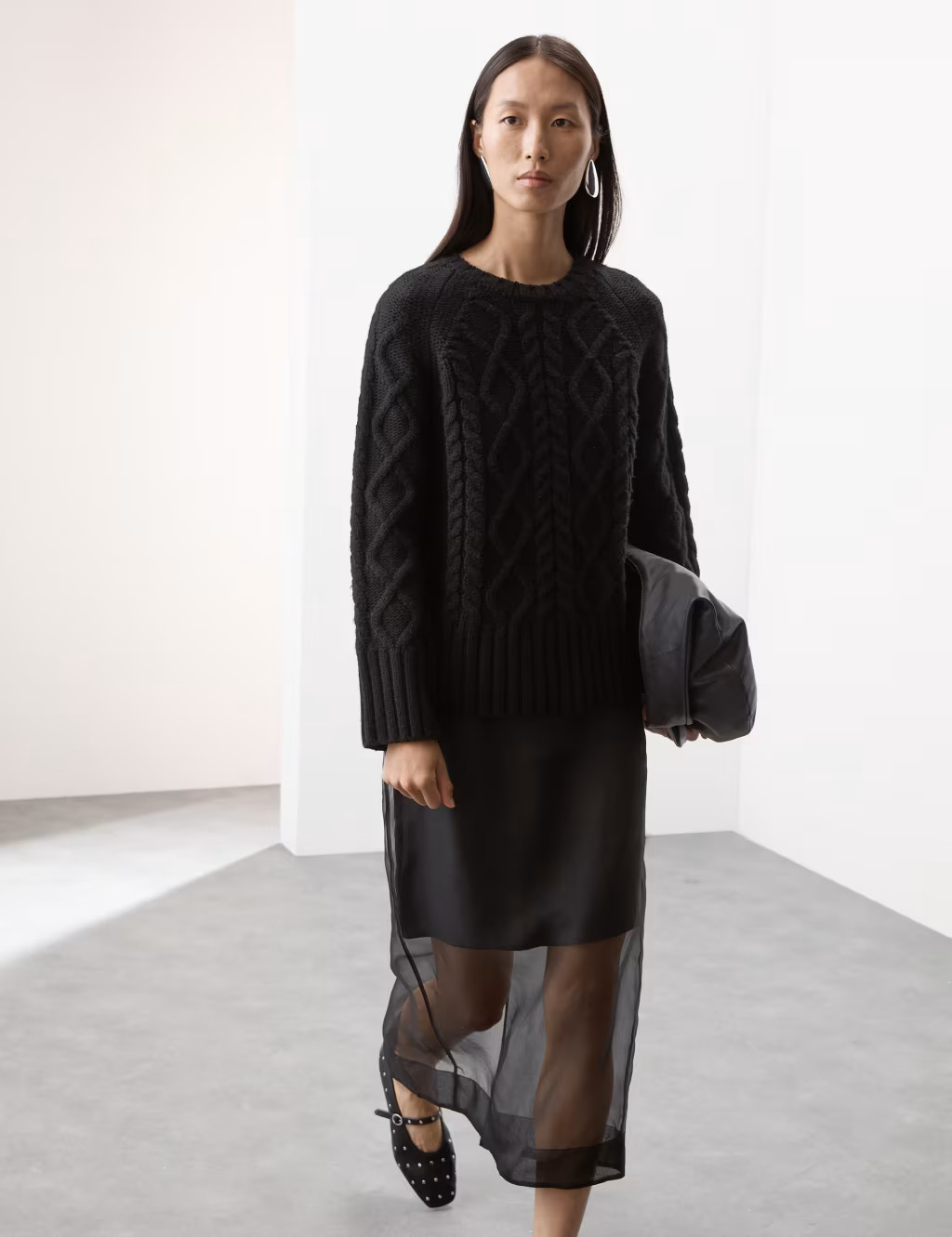 Merino Wool With Cashmere Cable Knit Jumper | Marks & Spencer (UK)