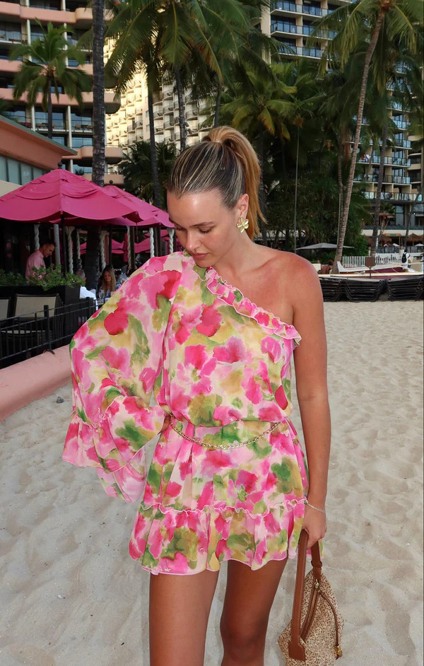 Wonder Mini Dress ~ Watercolor Floral Chiffon | Show Me Your Mumu