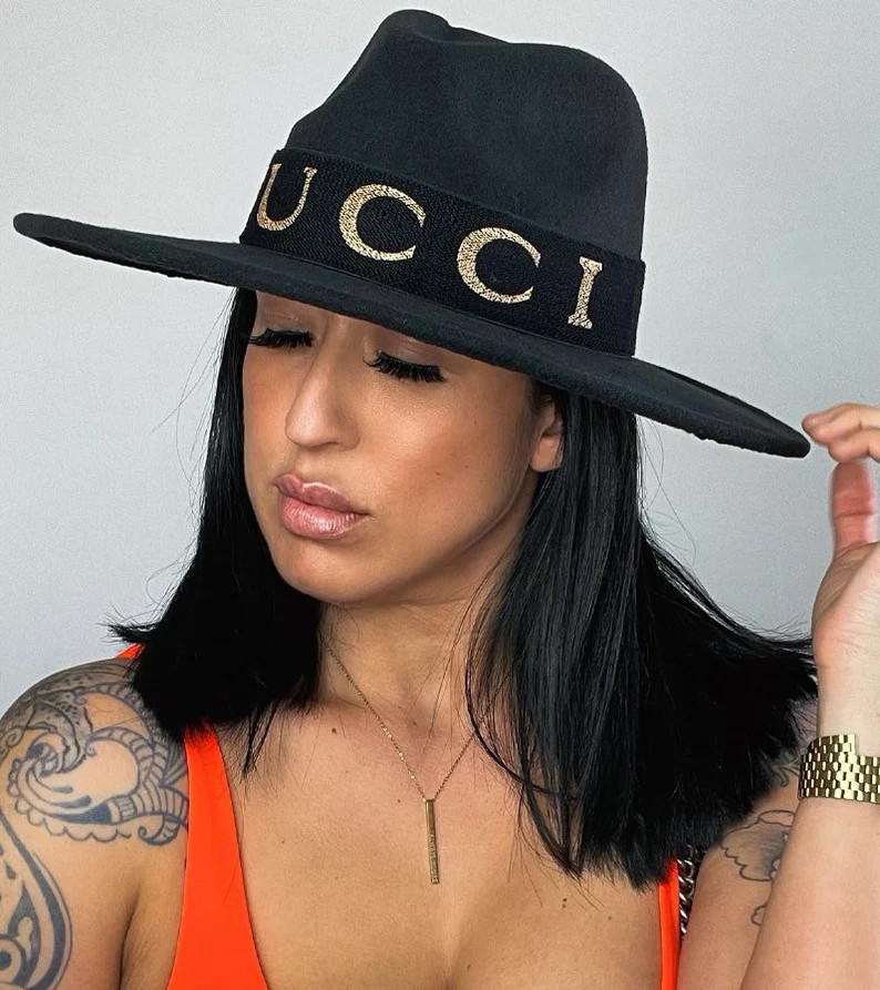 FREE gg hat band with purchase of Amarosa Fedora Hat. | Etsy (US)