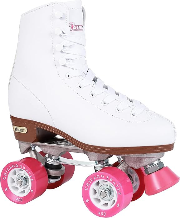CHICAGO Women's Classic Roller Skates - Premium White Quad Rink Skates | Amazon (US)