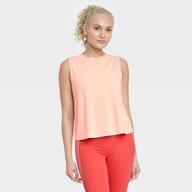 Women's Active Cropped Cinch Crop Tank Top - All in Motion™ | Target