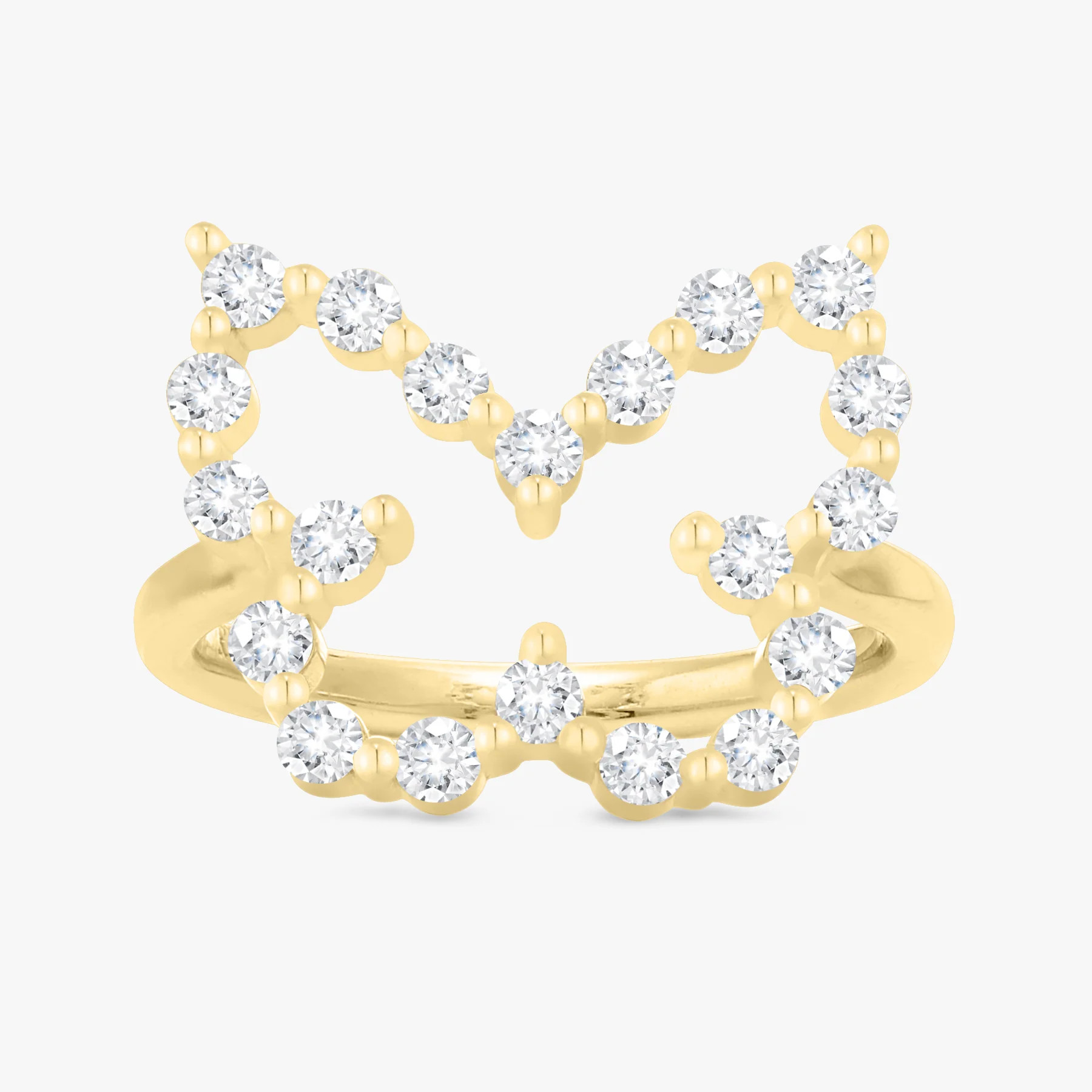 Little Posie Charlie Cloud® Floating Diamond Butterfly Ring 0.70 ctw | RW Fine Jewelry