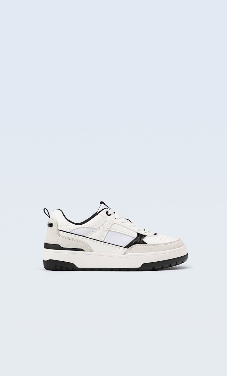 Trainers with piece details - Women's fashion | Stradivarius United Kingdom | Stradivarius (UK)