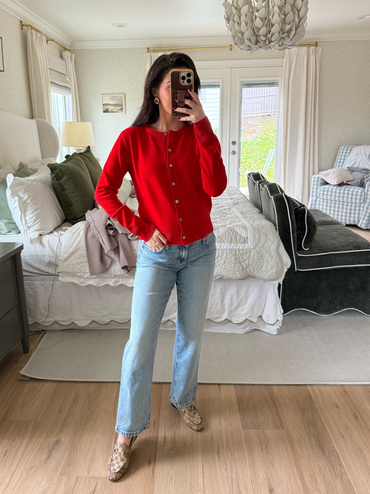 Red cashmere sweater under $100 - maternity jeans size 25

#LTKStyleTip #LTKBump #LTKFindsUnder100